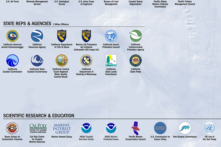 Marine Jurisdictional Map - click a logo